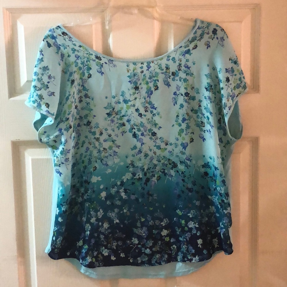 Lauren Conrad Ombré Floral Shirt